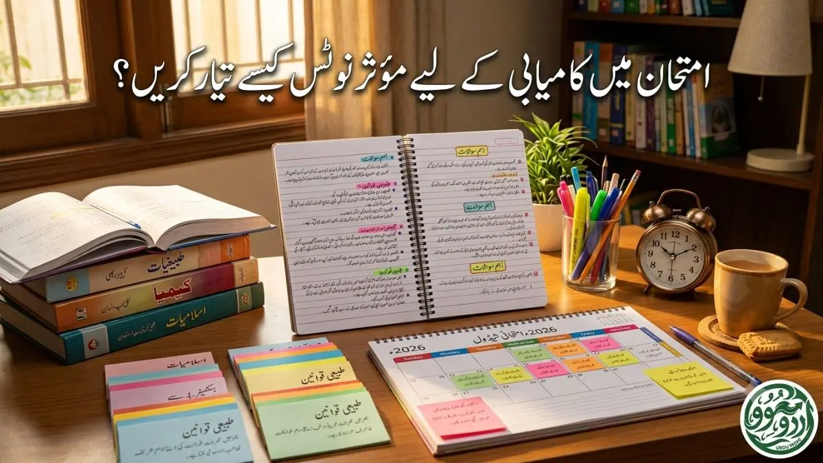 امتحان میں کامیابی کے لیے مؤثر نوٹس کیسے تیار کریں؟
