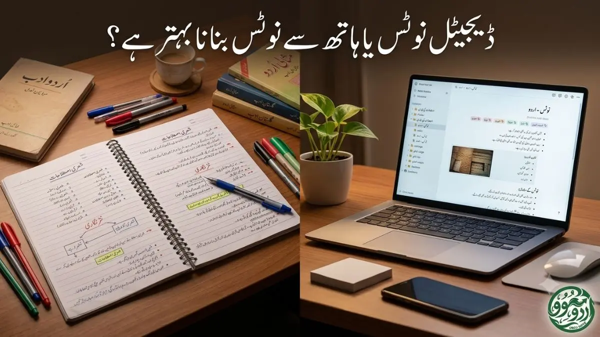 ڈیجیٹل نوٹس یا ہاتھ سے نوٹس بنانا بہتر ہے؟