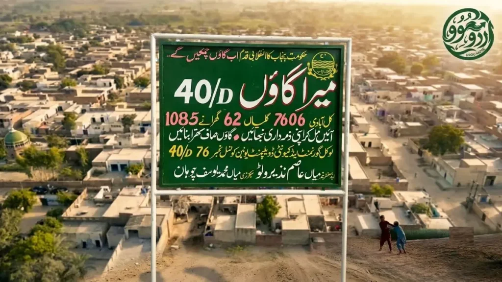 تحصیل دیپالپور کا تاریخی اور مثالی گاؤں 40/ڈی: تاریخ، ثقافت، تعلیم اور سماجی ترقی کا ایک جامع جائزہ