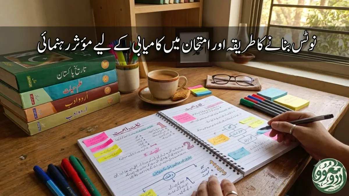 نوٹس بنانے کا طریقہ اور امتحان میں کامیابی کے لیے مؤثر رہنمائی